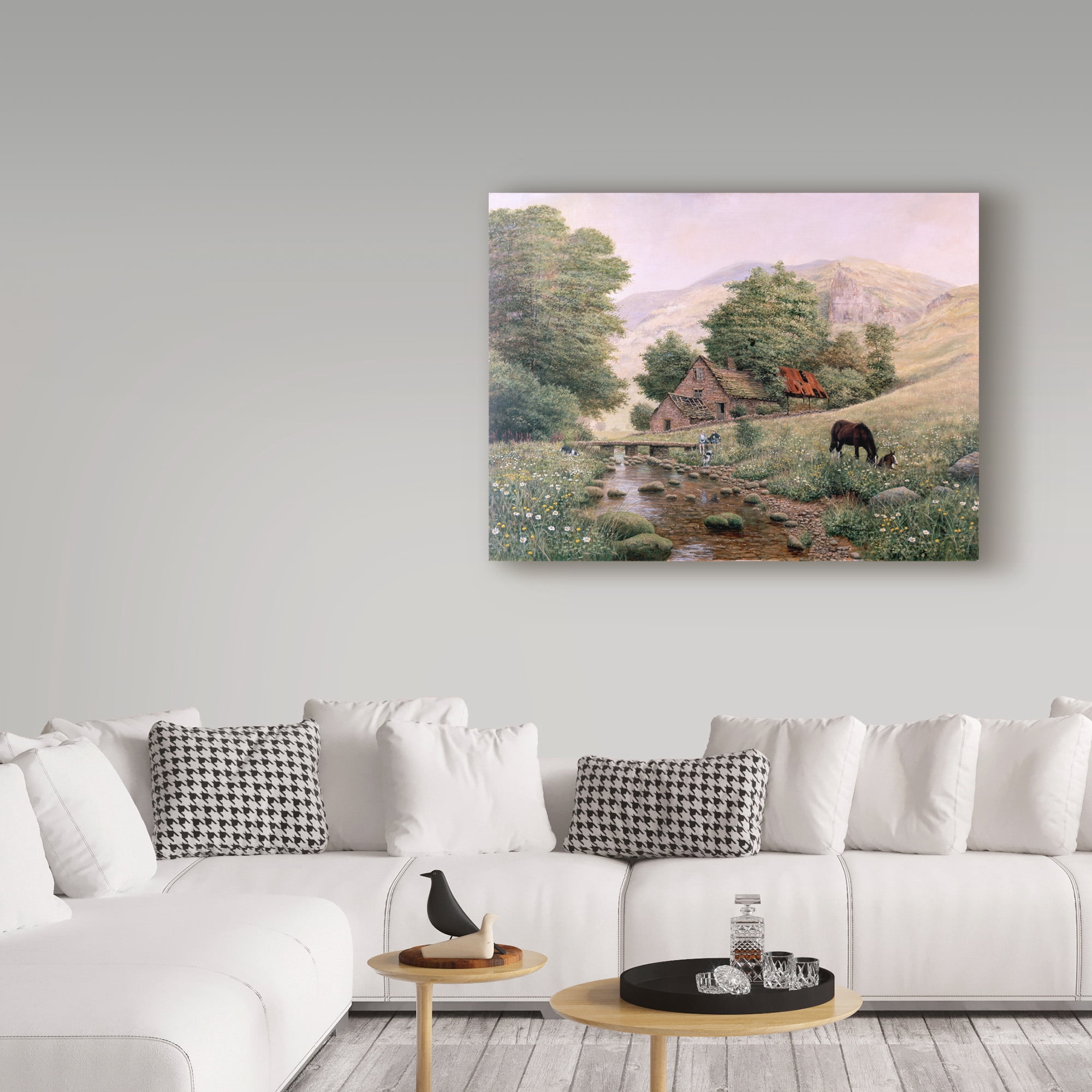 Trademark Fine Art 'Grazing' Canvas Art by Bill Makinson