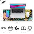 thumbnail image 5 of Long Mouse Pads for Desk,Pioneer Flower Floral Print Pattern Desk Mats on Top Of Desks, Desk Mouse Pad Extra Large with 3mm Non-Slip Base and Stitched Edge for Gaming,Office,Work,Home 31.5"x11.8", 5 of 6