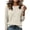 Beige, variant on Qiopertar Women's Sweaters Ribbed Round Neck Long Sleeve Casual Comfy Loose Tops Fall Winter Basic Fashion Pullover Blouse Army Green L
