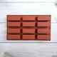 thumbnail image 1 of Moldes para hornear, molde para pasteles de 12 eslabones de chocolate, moldes rectangulares pequeños, moldes para hornear pasteles, molde de chocolate, 1 of 2