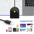 thumbnail image 1 of Lector De Tarjetas Inteligentes Lector de tarjetas SIM SD TF portátil USB2.0 DOD CAC USB para tarjeta de chip de oficina de correos bancario, 1 of 8