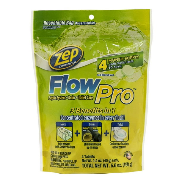 Zep Commercial Flow Pro Septic, Drain, and Toilet Care 5.6 oz