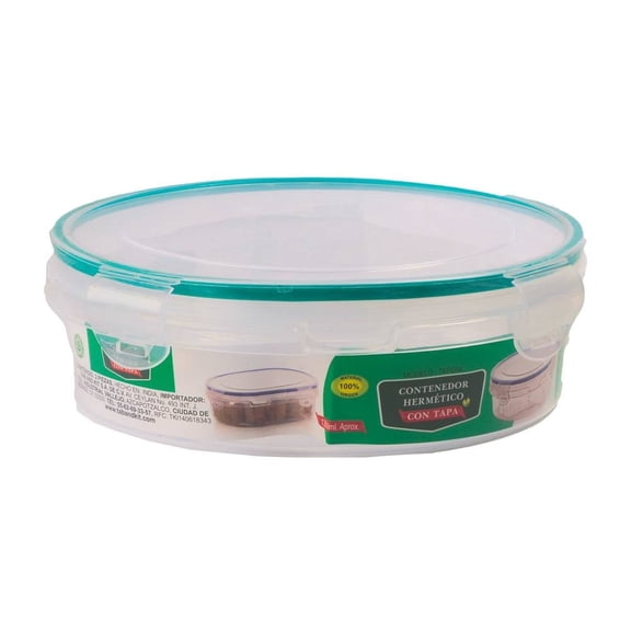 Contenedor Prichos Hermético con Tapa Plástico Transparente 1350 ml