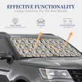 thumbnail image 3 of KLL Llama and Cactus1 Windshield Sun Shade 2-Piece Foldable Car Front Window Sunshade for Most Sedans SUV Truck- Small, 3 of 5