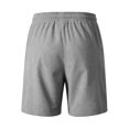 thumbnail image 6 of Satingcolo Men's Casual Shorts Summer Beach Vacation Trunks Elastic Waist With Two Pockets Classic Fit Lightweight Athletic Shorts Gray M, 6 of 6