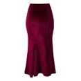 thumbnail image 6 of CAIXAI Maxi Skirts for Women 2026 Summer Spring Lightweight A Line High Waisted Wedding Guest Party Silk Long Midi Skirt, 6 of 8