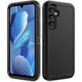 thumbnail image 1 of FABEN-Anshow Heavy Duty Case for Samsung Galaxy S23 FE, Military Grade Shockproof Rugged 3 Layer Hard Protective Cover Dustproof Durable Impact-Absorbing Design with Port Protection, Black, 1 of 4