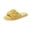 Yellow, variant on Xfvqtps Fluffy Slippers for Women Cute Flower Embroidery Winter Warm Open Toe Slip on Furry Cozy Indoor and Outdoor Plush Shoes Pink