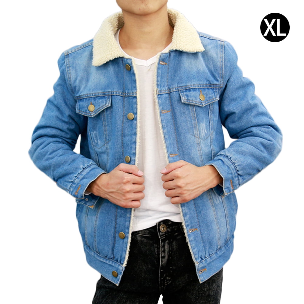 casual lapel collar plain thicken keep coat