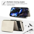 thumbnail image 2 of ELEHOLD Case for Google Pixel 9 Pro XL, 2-in-1 Magnetic Shockproof Leather Wallet Flip Case Cover, Detachable Card Holder with Stand,White, 2 of 5