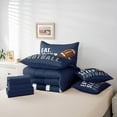 thumbnail image 6 of jejeloiu Football Game 7-Piece Twin Bedding Sets,American Rugby Bedding Comforter Set For Boys Teens Reversible, 6 of 8