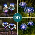 thumbnail image 2 of OriginalSourcing 2 Pack 120LED Solar Lights for Outside, Solar Firework Light Outdoor Waterproof with 8 Flashing Modes, Solar Lights for Lawn and Garden Decoration, Multicolor, 2 of 10