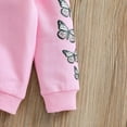 thumbnail image 6 of GYRATEDREAM Girls Zip-Up Hoodie Sweatshirts Toddler Butterfly Jacket Winter Long Sleeve Hooded Shirts Pollover Tops Fall Outwear for 4-5Y Pink, 6 of 9