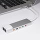thumbnail image 2 of Adaptador de audio USB Tarjeta de audio externa de aleación de aluminio óptica para computadora portátil de escritorio, 2 of 7