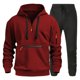 thumbnail image 1 of WILLBEST Sudadera con Capucha y Pantalón Negro Informal para Hombre, Conjunto De Dos Piezas De Otoño e Invierno, A La Moda, para Hombre XXXGrande, 1 of 2