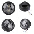 thumbnail image 3 of 6.5inch Motorcycle 12V LED Bulb Front Headlight HeadLamp Universal Black, 3 of 9