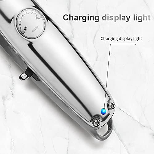 RKXQT Professional Hair Clippers for Men, Metal Electric Hair Clipper USB Rechargeable Haircut Hairdressing Trimmer For Men Adult Razor Professional Barber Shop