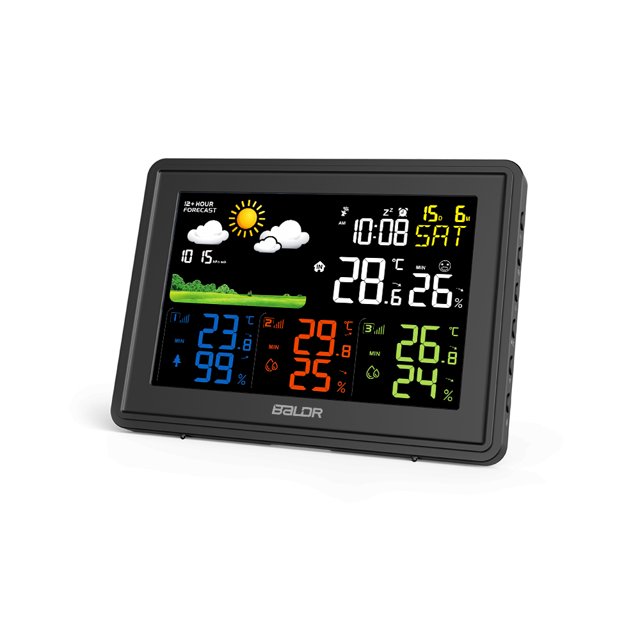 “Lamog” Wireless Color Weather Station with 3 Remote Sensors Lamog 39937