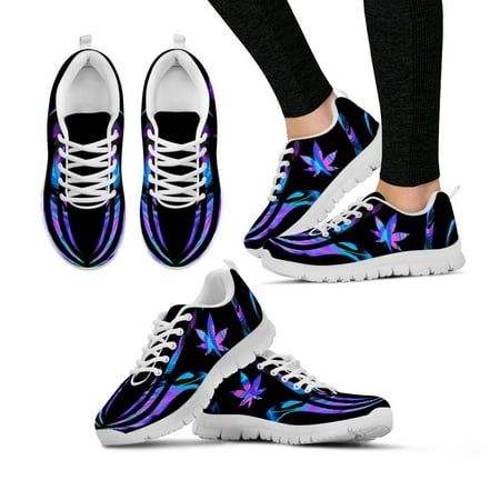 

2022 Shoes Women s Fashion Shoes Flats Sneakers Black Blue Leaves Printed Running Sport Shoes Casual Sapato Feminino