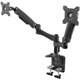 thumbnail image 5 of Brazo articulado doble para Monitor NZXT hasta 32 pulgadas Ajustable Negro MN-VMDM0-B1, 5 of 5