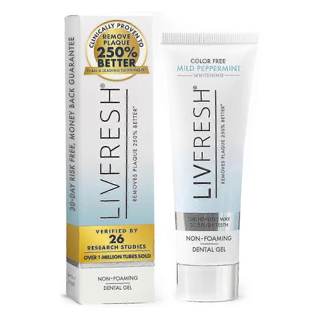 Livfresh Toothpaste Gel, Clinically Proven To Remove Plaque 250% Better 50ml_c*