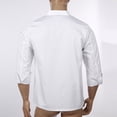 thumbnail image 4 of Riismen Men Women Chef Coats Professional Chef Jacket Kitchen Restaurant Hotel Cooking Working White Long Sleeve M, 4 of 7