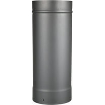 8" x 36" Black Single Wall Stove Pipe