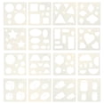 thumbnail image 1 of Template Geometric Shapes Stencil Stencils Drawing Templates Primary Shape Painting Chalk Learning Kids Set Ruler Kit, 1 of 9