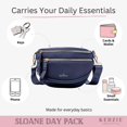thumbnail image 5 of Kedzie Women's Day Pack Neoprene Crossbody Bag with Adjustable Strap, Navy, 5 of 7