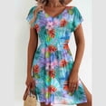 thumbnail image 4 of Miqool Womens Mesh Beach Cover Ups Summer V Neck Short Sleeve Mini Beach Dress Bathing Suit Coverups Swimsuit Cover Ups for Swimwear, 4 of 6