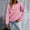 Pink, variant on Danhjin Women's Print Sweatshirts Casual Loose Fashion Pullover Tops Fall Winter Long Sleeve Crew Neck Graphic Comfy Soft Shirts