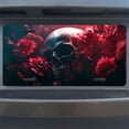 thumbnail image 7 of Skull with Red Roses Front License Plate, Metal License Plate, Funny Standard Plates Personalized Novelty Decorative For Men/Women/Boys/Girls Car 6×12 Inch, 7 of 7