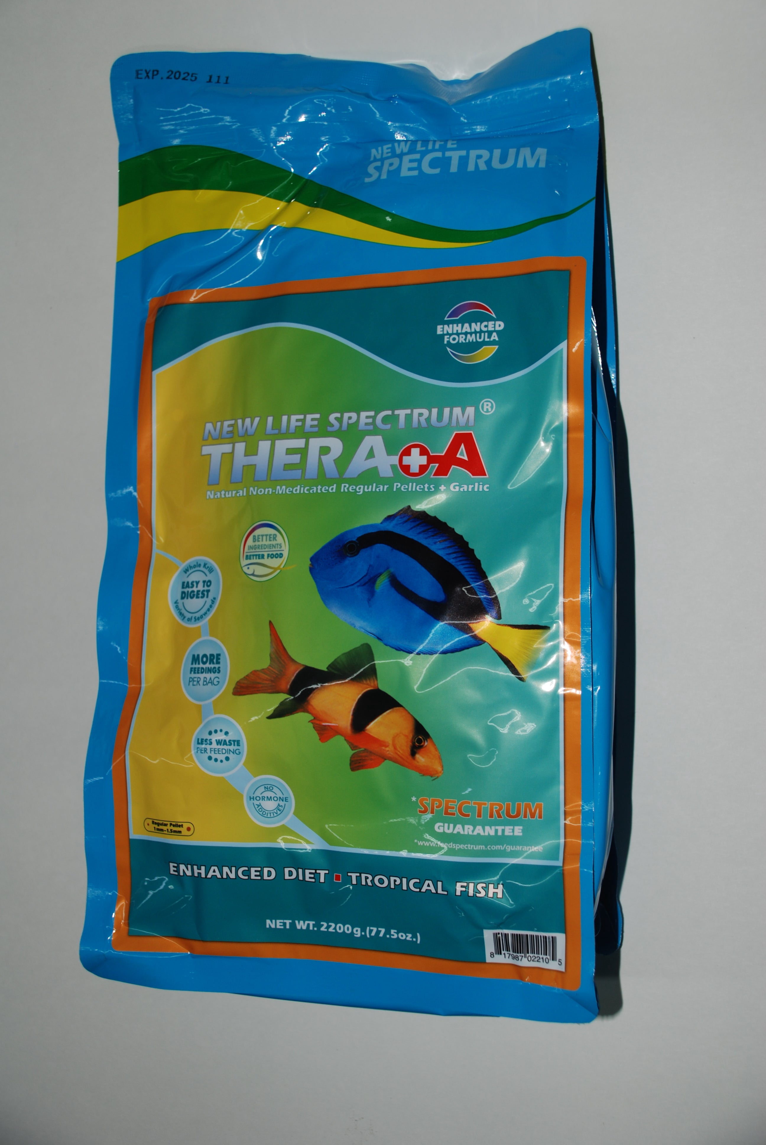 New Life Spectrum Thera+A Regular 1mm Pellet Fish Food for Fresh & Saltwater Fish 600g