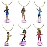 Vanellope Sports Princess Belle Mulan Aurora Elsa Anna Moana 6 Ornament Charm 3”