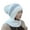White, variant on Women Winter Hat with Scarf Thick Warm Plush Windproof Cycling Headwear Contrast Color Elastic Full Protecting Outdoor Travel Cold Weather Skiing Cap