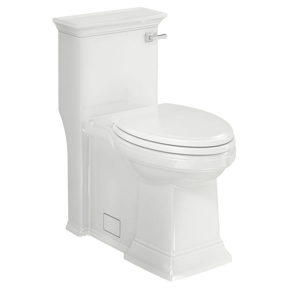 American Standard Town Square S Right Height Elongated One-Piece Toilet with Seat and Right Hand Trip Lever 1.28 GPF in White