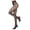 Black, variant on MeMoi Feminine Floral Netted Breathable Tights - Womens - Female, Medium/Large, Steeple Gray