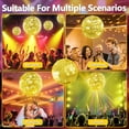 thumbnail image 5 of Queroig Disco Ball, 12"/16"/20" Mirror Disco Ball for DJ Club Party Live Stage Wedding Home Decor, Light Effect Mirror Ball with Hanging Rin, 5 of 6