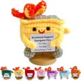 thumbnail image 1 of Muñeca de Crochet adorable XINYU Dumpster Fire con tarjeta de aliento regalo para mujeres cumpleaños y Navidad amarillo, 1 of 7
