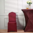 thumbnail image 6 of Efavormart Burgundy Spandex Stretch Banquet Chair Cover With Metallic Glitte Dinning Event Slipcover For Wedding Party, 6 of 11