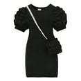 thumbnail image 1 of aDJFDGT Ensemble de Déguisement pour Filles Robe à Manches Courtes à Imprimés pour Tout-Petites Robe de Danse Robes de Fête Vêtements, 1 of 7