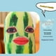 thumbnail image 5 of Funda de almohada con tira de sandía silenciosa, juguete de sandía feliz, almohada para el hogar, regalo para niña, cojines de sandía, 5 of 7