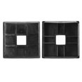 thumbnail image 1 of Bumper Plug Protective Cover, Square 4in RV Bumper Plug   For RVs, 1 of 8