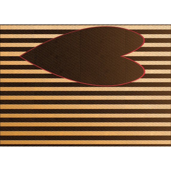 Ahgly Company Machine Washable Indoor Rectangle Transitional Caramel Brown Area Rugs, 5' x 8'