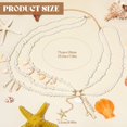 thumbnail image 3 of Pearl Belly Chain Layered Waist Body Chains Mermaid Beach Conch Starfish Bikini Belly Jewelry Fashion Beach Rave Party Club Body Accessories Jewelry for Women, 29.5-37.4 In, 3 of 6