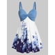 thumbnail image 1 of Tank Top de Cintura Imperio con Estampado de Flores en Talla Extra Rosegal  Camisetas sin mangas de talla grande, 1 of 5