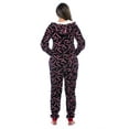 thumbnail image 3 of Just Love Christmas Print Pom Pom Adult Bodysuit (Black - Candy Cane, X-Small), 3 of 4