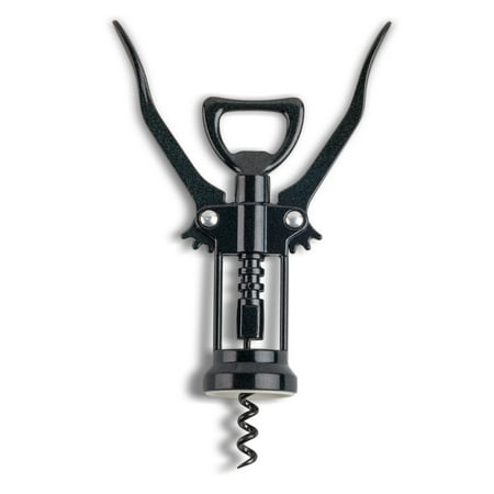 Thyme & Table Stainless Steel Winged Corkscrew, Black