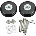 thumbnail image 2 of Suitcase Caster, Luggage Suitcase Repair Caster Heavy Load 50mm Mute Rubber Universal Swivel Replacement Wheel Transport Replaces Caster 4PCS for Suit, 2 of 5