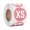 A, variant on Durable Paper Size Marking Stickers, Peel-and-Stick, for Clothing Wardrobe/Retail Store Organization